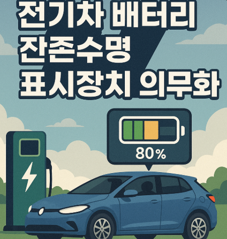 전기차 배터리 잔존수명 표시장치 의무화