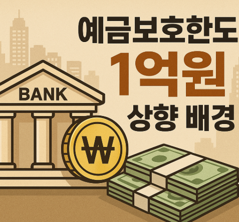 예금보호한도 1억원 상향 | 2025년 9월 시행 완벽 정리 2 예금보호한도 1억원 상향 배경