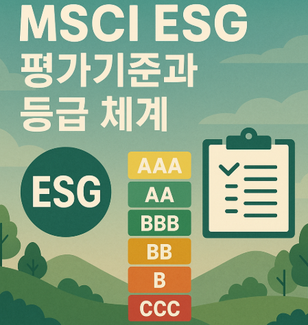 MSCI ESG 평가 기준과 등급 체계