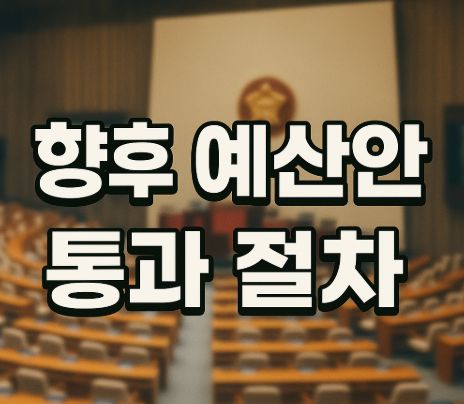 향후 예산안 통과 절차