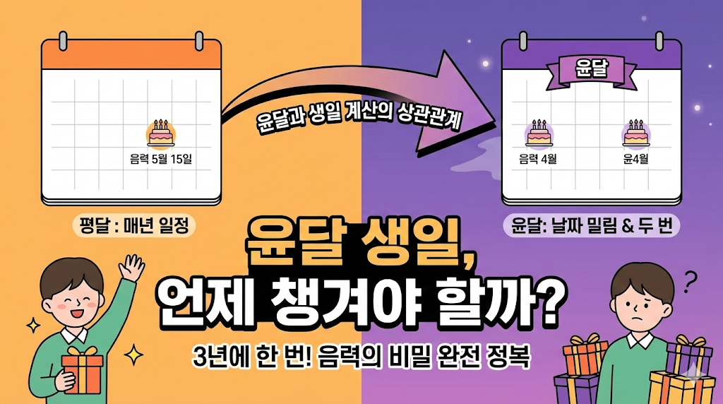 윤달과 생일 계산의 상관관계