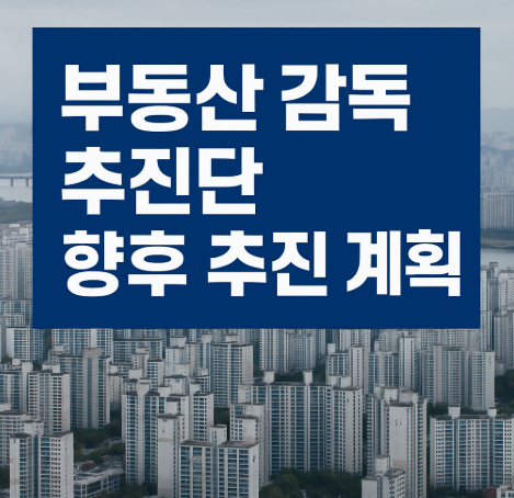부동산 감독 추진단 출범 | 불법행위 엄정 대응 2025 5 부동산 감독 추진단 향후 추진 계획