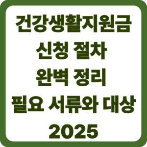 건강생활지원금 신청