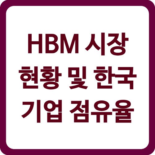 HBM 시장 현황 및 한국 기업 점유율