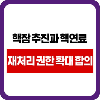핵잠 추진과 핵연료 재처리 권한 확대 합의