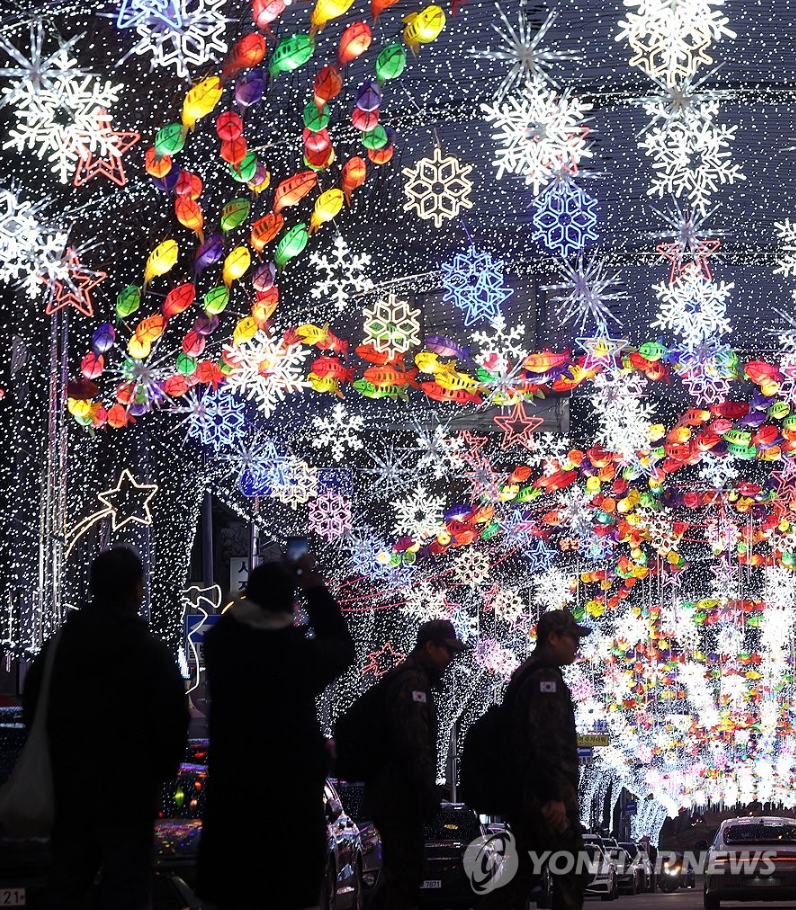 화천 산천어축제 선등거리