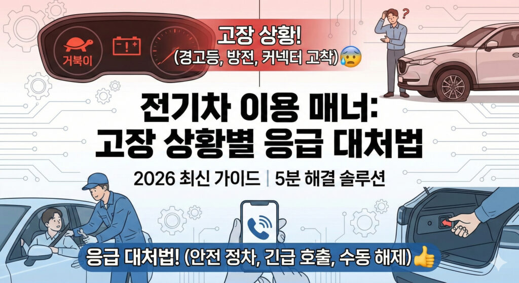 전기차 이용 매너: 고장 상황별 응급 대처법