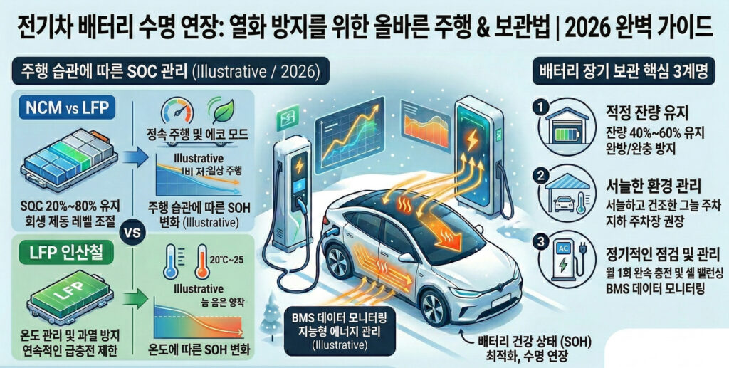 배터리 열화 방지를 위한 올바른 주행 및 보관법