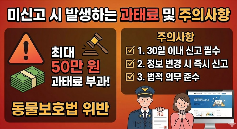 미신고 시 발생하는 과태료 및 주의사항