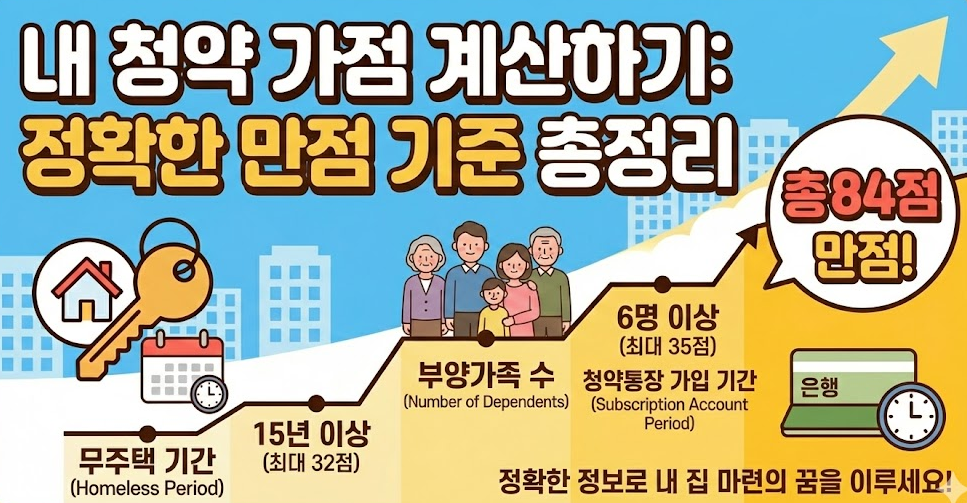 내 청약 가점 계산하기: 부양가족 수 산정 방법