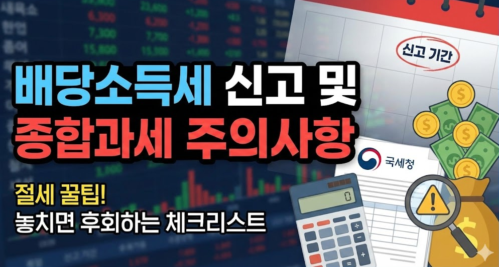 배당소득세 신고 및 종합과세 주의사항