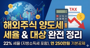 해외주식 양도세 신고방법