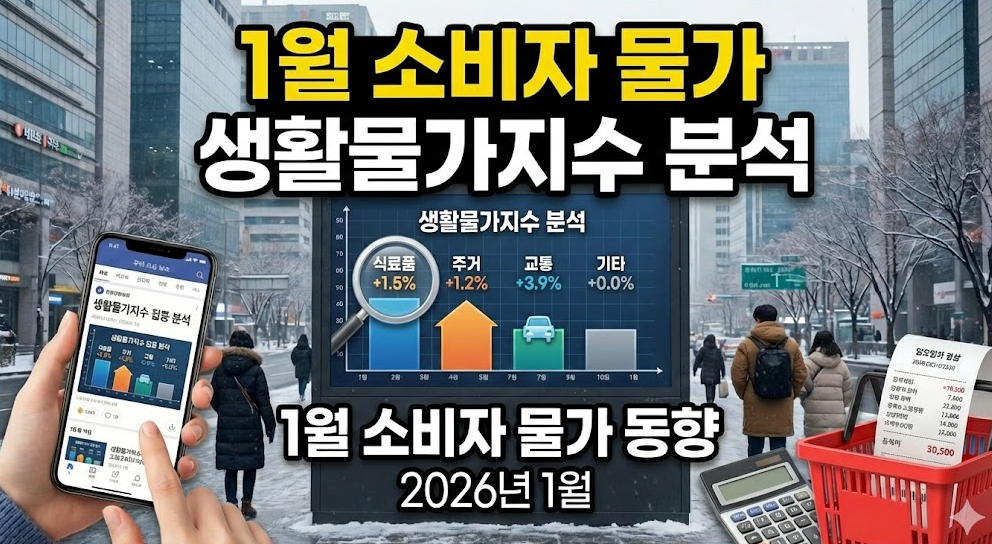 1월 소비자 물가 생활물가지수 분석
