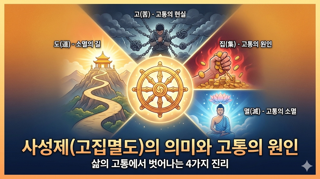 사성제(고집멸도)의 의미와 고통의 원인