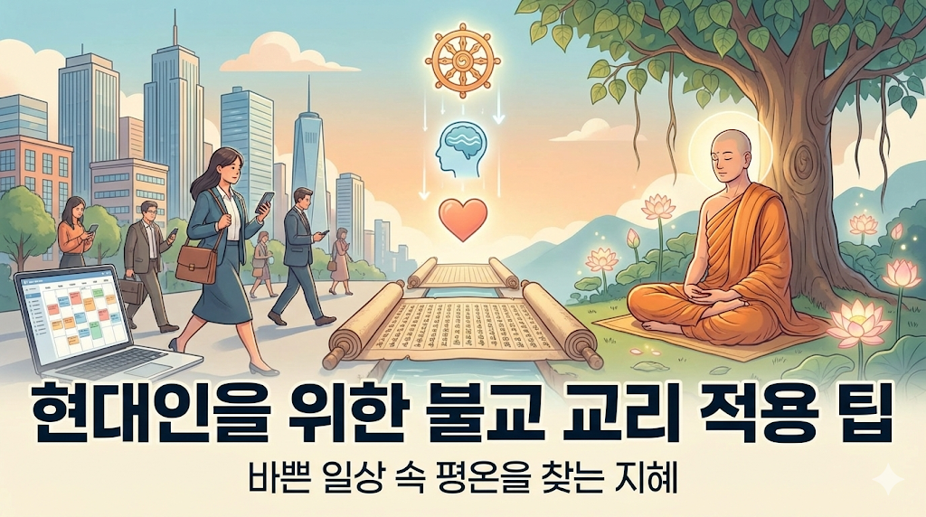 현대인을 위한 불교 교리 적용 팁