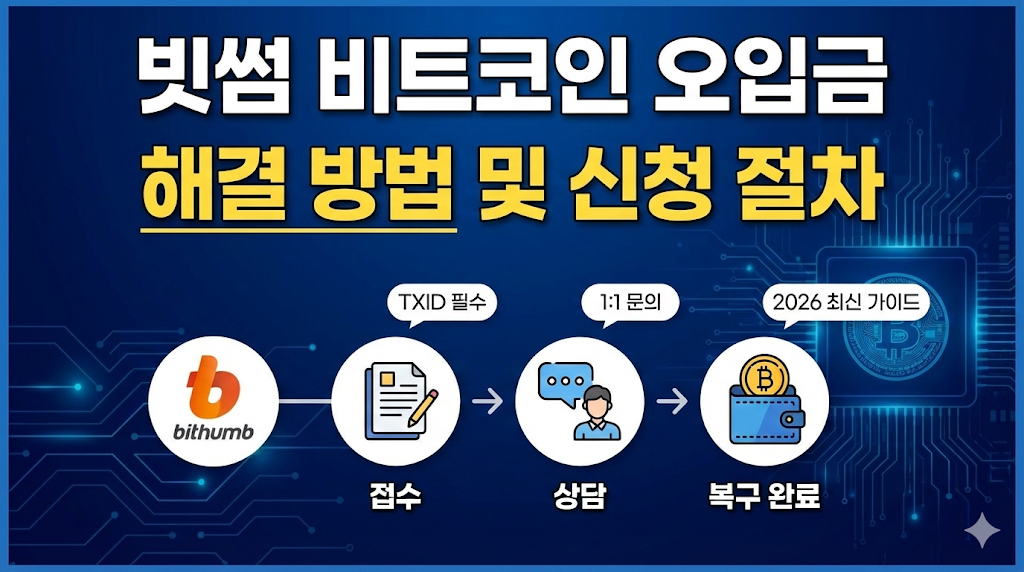 빗썸 비트코인 오입금 해결 방법 및 신청 절차