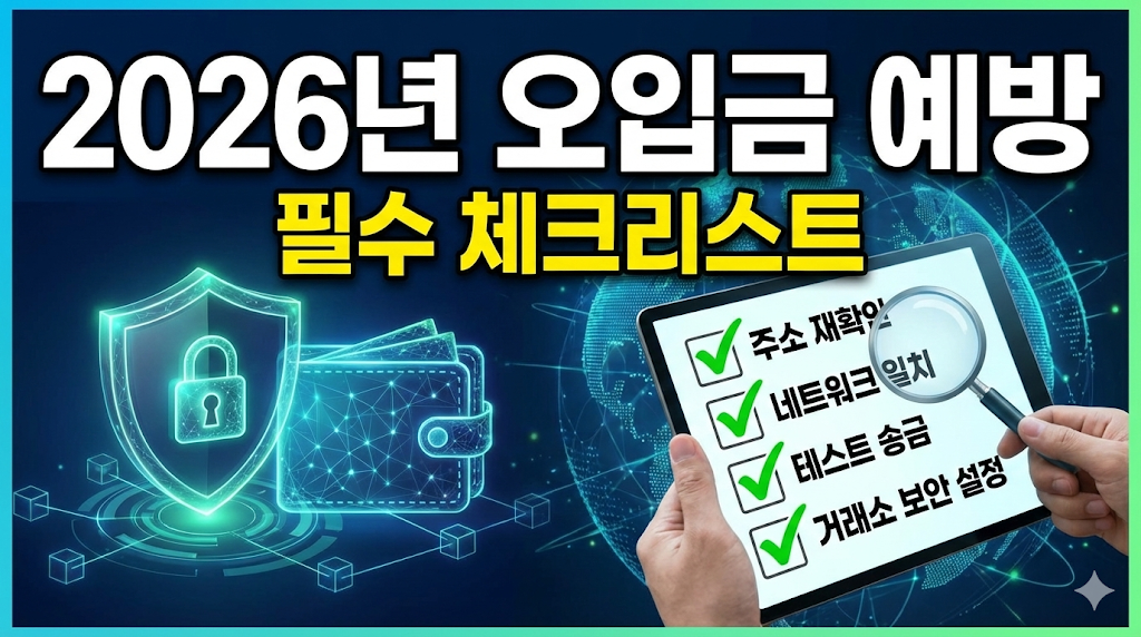2026년 오입금 예방을 위한 필수 체크리스트