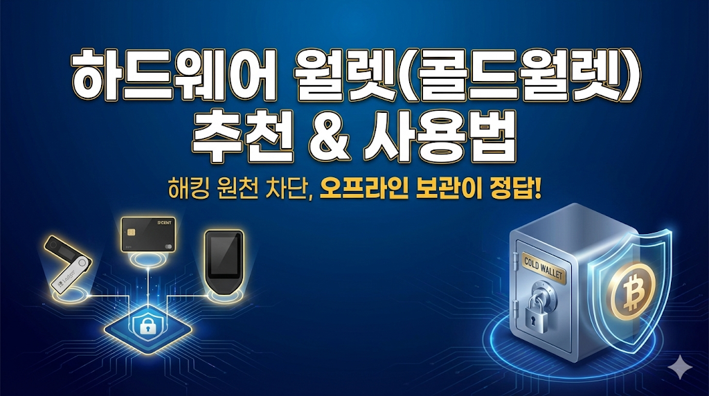 하드웨어 월렛(콜드월렛) 추천 및 올바른 사용법