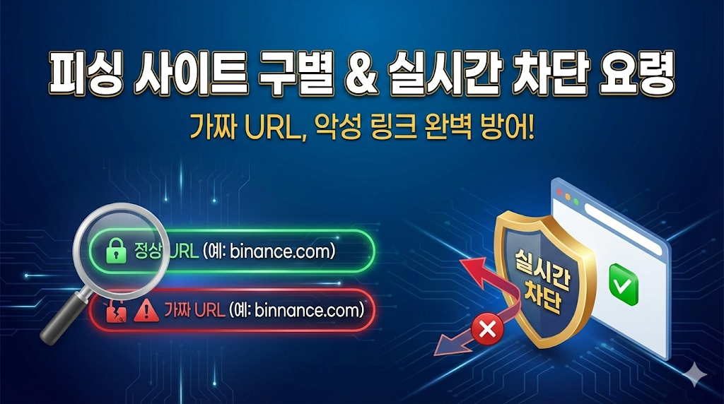 피싱 사이트 구별 및 실시간 차단 요령