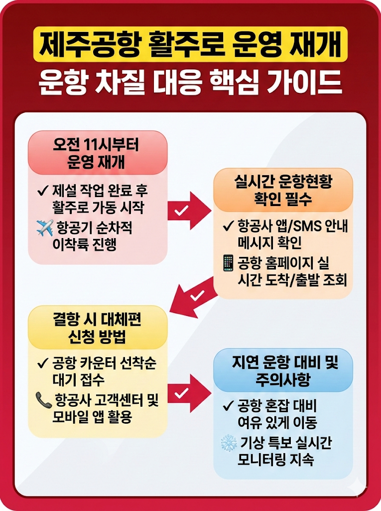 제주공항 활주로 운영