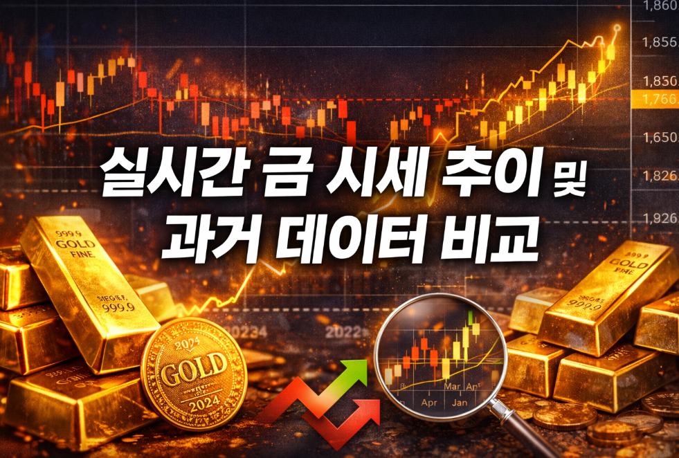 실시간 금 시세 추이 및 과거 데이터 비교