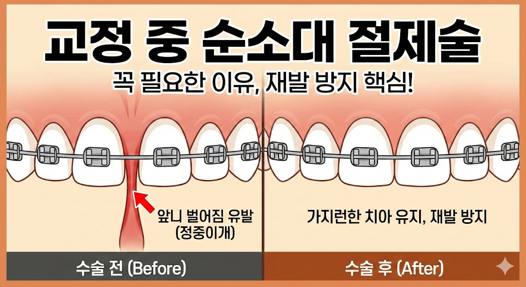 교정 중 순소대 절제술