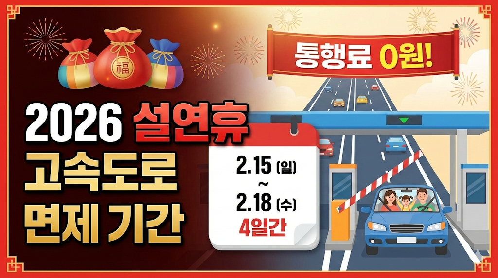 2026 설연휴 고속도로 무료