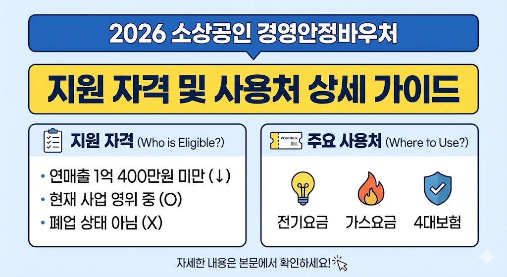 지원 자격 및 사용처 상세 가이드