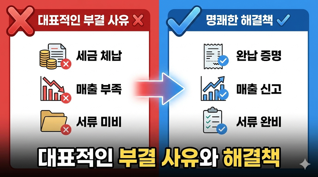 대표적인 부결 사유와 해결책