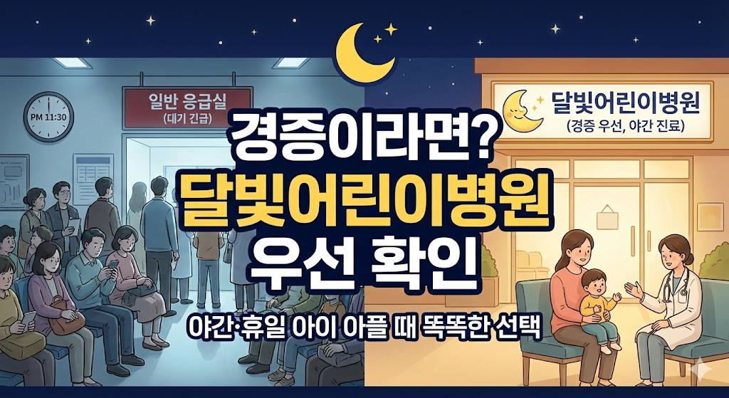경증이라면? 달빛어린이병원 우선 확인