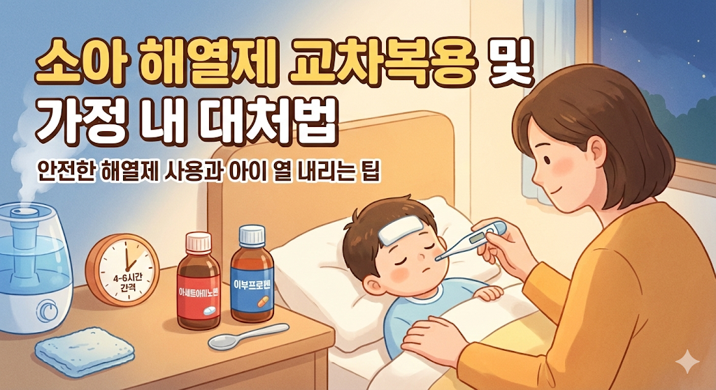 소아 해열제 교차복용 및 가정 내 대처법