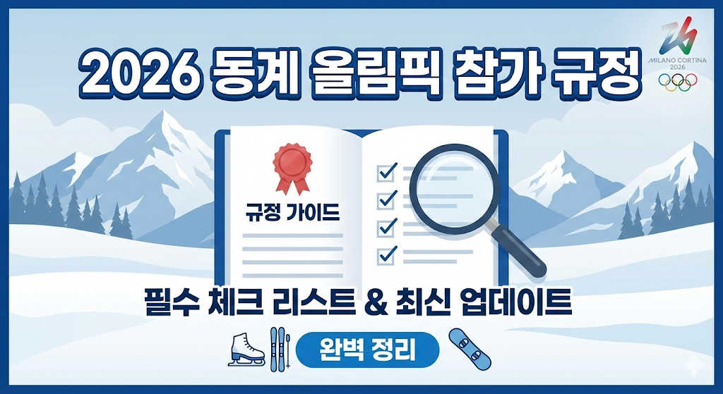 2026 동계 올림픽 참가 규정
