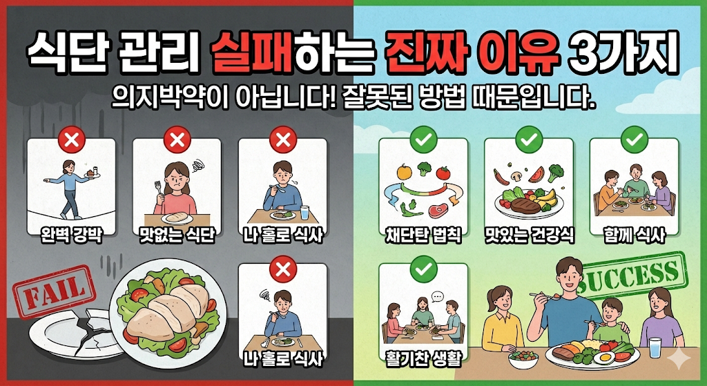 식단 관리 실패하는 진짜 이유 3가지