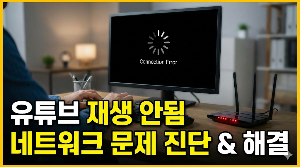 유튜브 재생안됨 및 네트워크 문제 진단