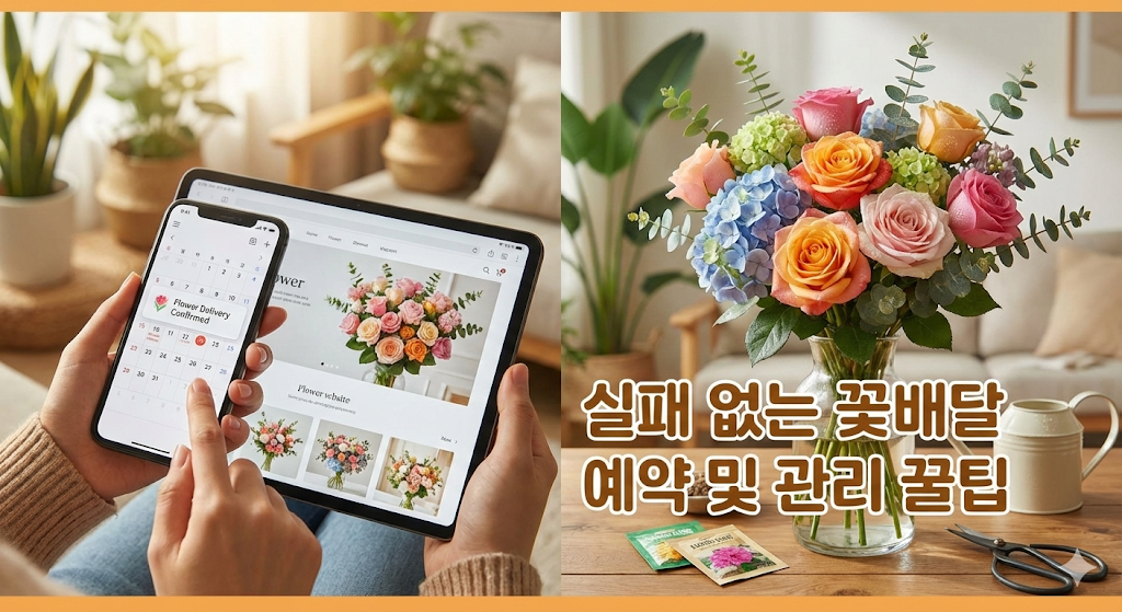 실패 없는 꽃배달 예약 및 관리 꿀팁