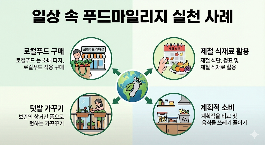 일상 속 푸드마일리지 실천 사례