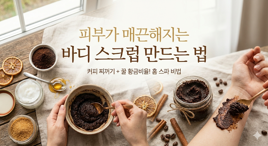 피부가 매끈해지는 바디 스크럽 만드는 법