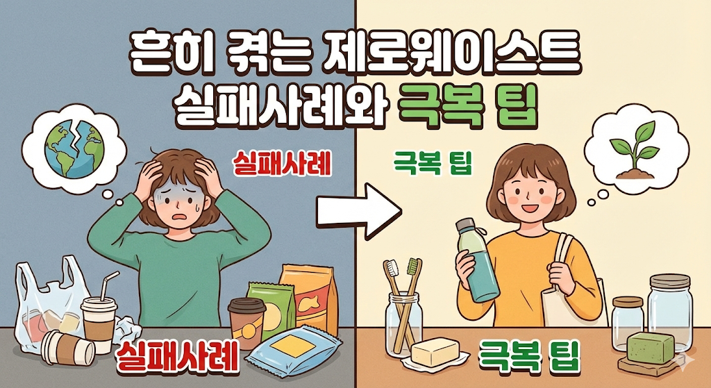 흔히 겪는 제로웨이스트 실패사례와 극복 팁