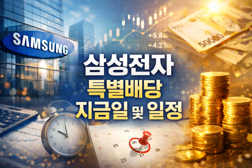 삼성전자 특별배당 지급일 및 일정
