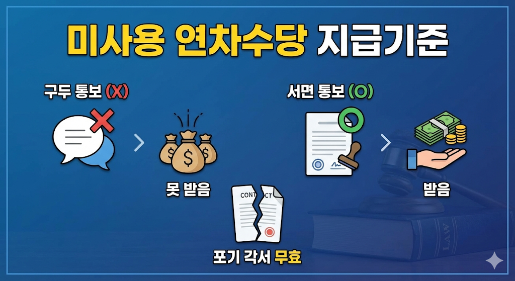 미사용 연차수당 지급기준