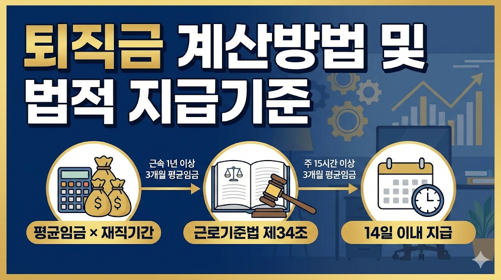 2026년 퇴직금 계산방법