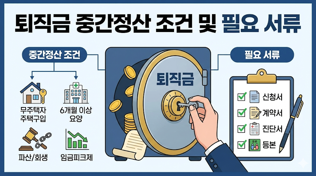 퇴직금 중간정산 조건 및 필요 서류