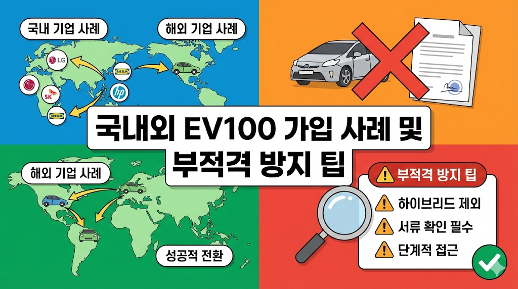 국내외 EV100 가입 사례 및 부적격 방지 팁