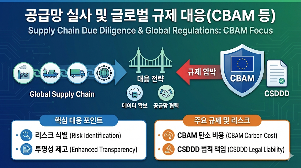 공급망 실사 및 글로벌 규제 대응(CBAM 등)