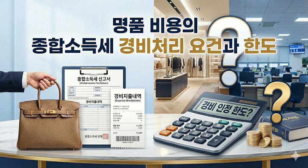 명품 비용의 종합소득세 경비처리 요건과 한도