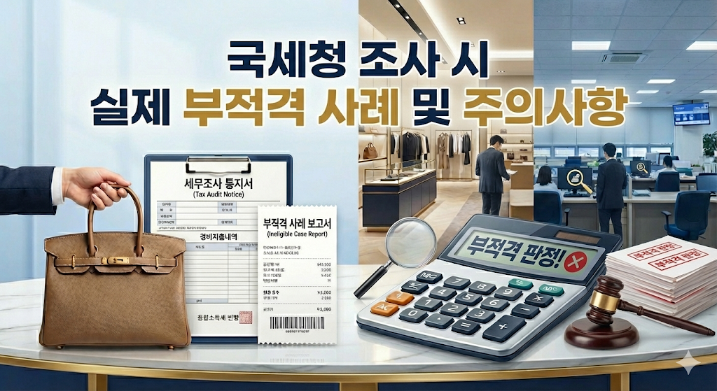 국세청 조사 시 실제 부적격 사례 및 주의사항