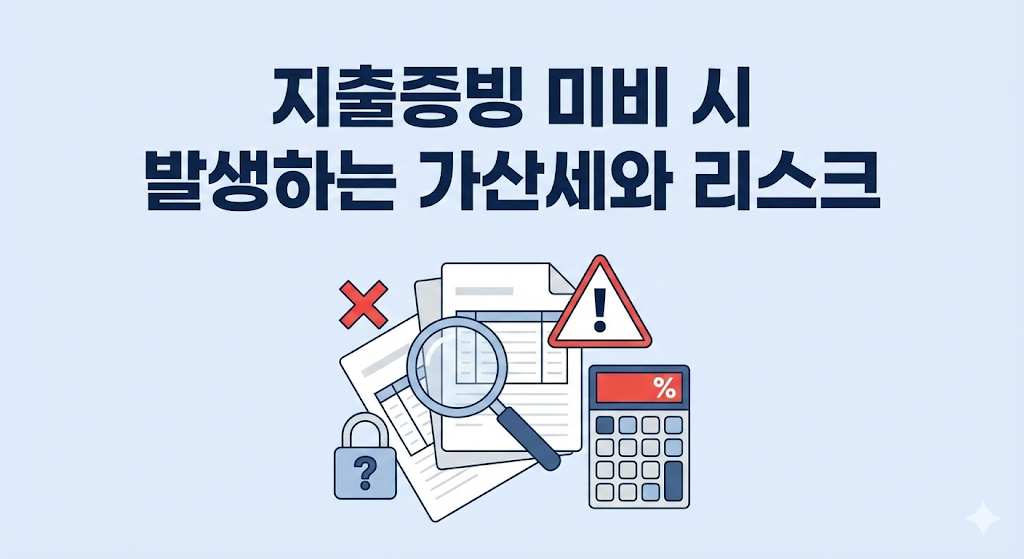지출증빙 미비 시 발생하는 가산세와 리스크