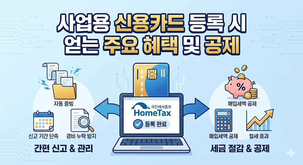 사업용 신용카드 등록 시 얻는 주요 혜택 및 공제