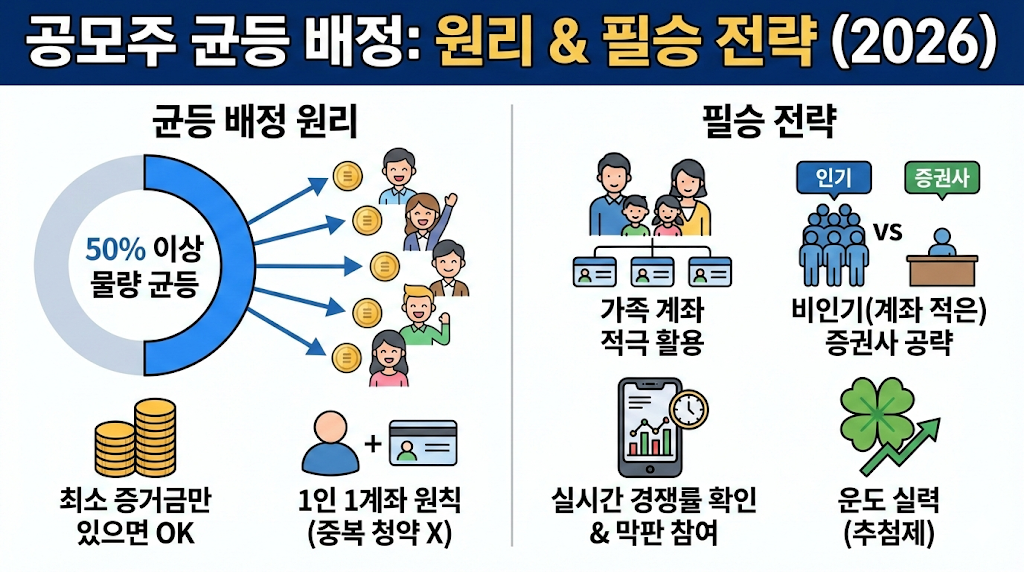 공모주 균등 배정 원리와 필승 전략