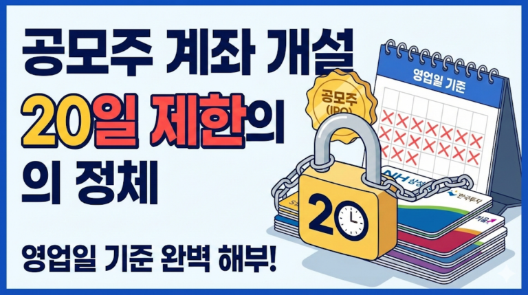 증권사별 공모주 계좌